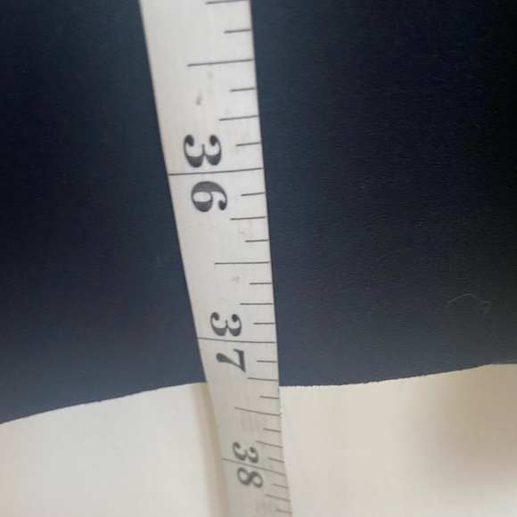 Eloquii Women's Midi Dress Size 10 Color Blue Ruffle Mock Neck Short Sleeve - Picture 7 of 12